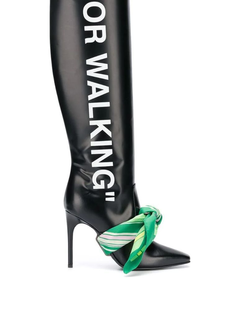 For Walking knee-high boots