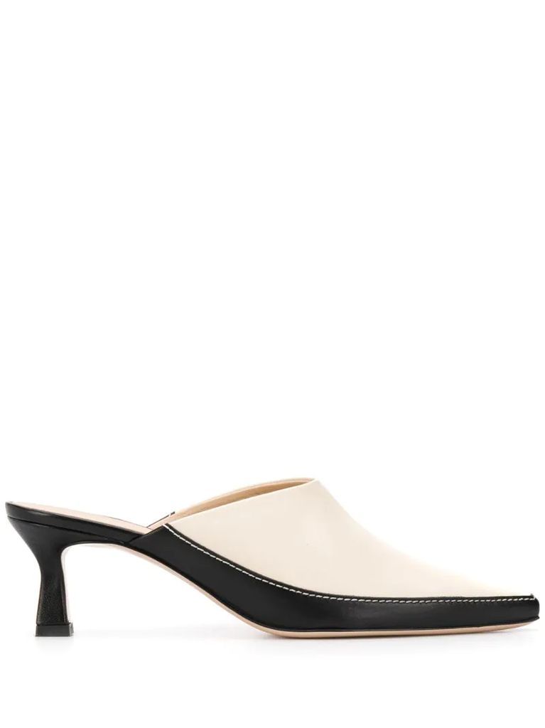 two-tone mules