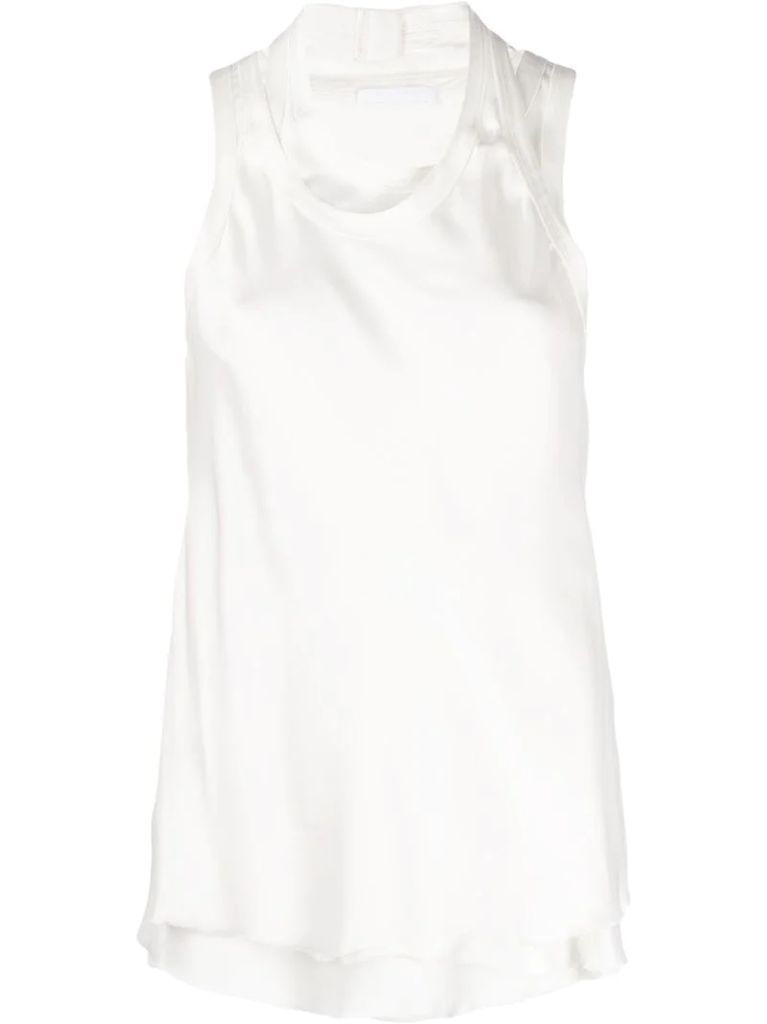 layered fitted tank top