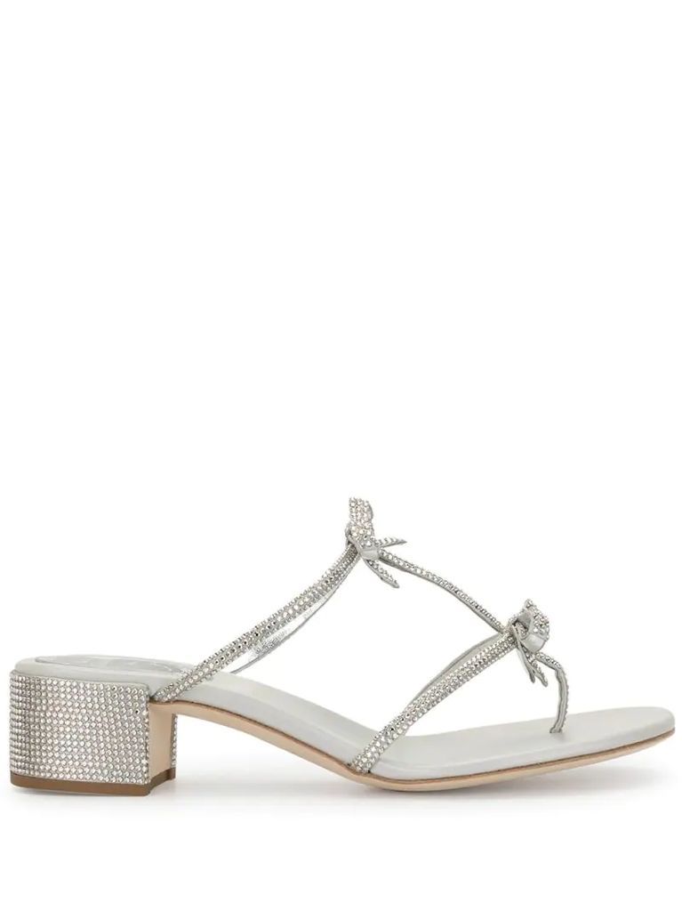 Caterina chunky bow sandals