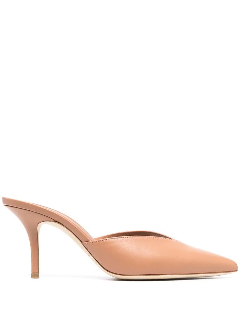 pointed-toe high-heel mules