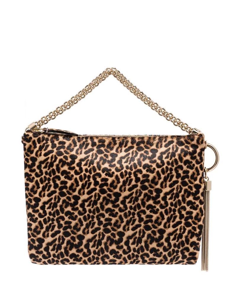 Calle leopard print shoulder bag