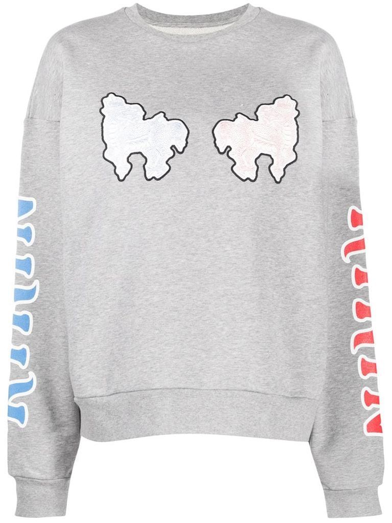 logo graphic print sweatshirt