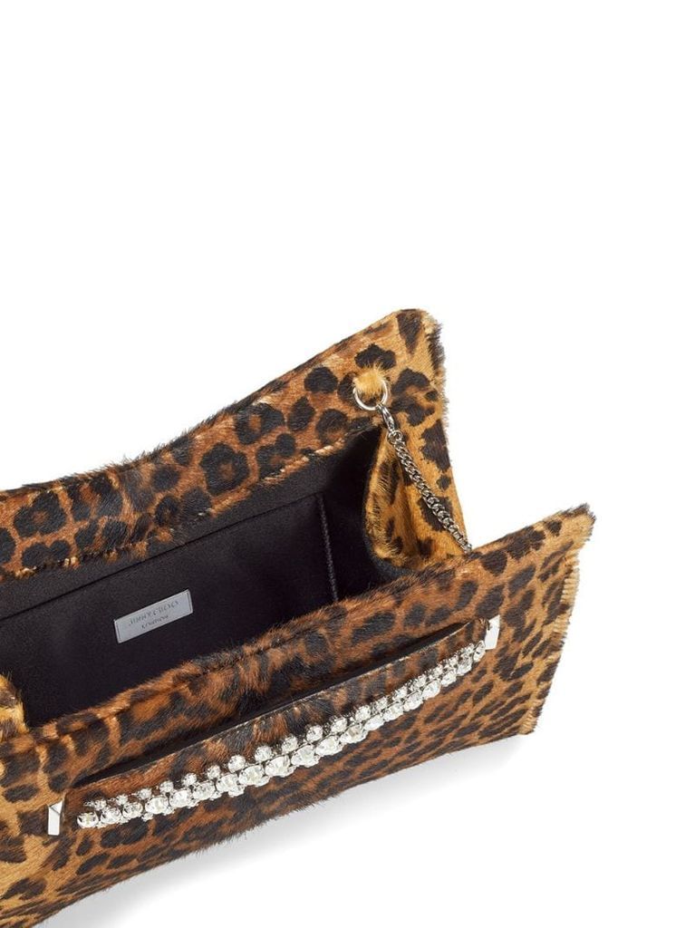 leopard-print Venus clutch