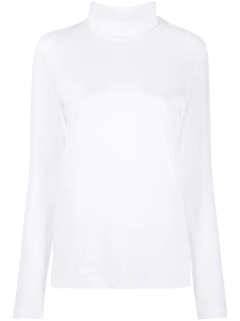 roll neck cotton top