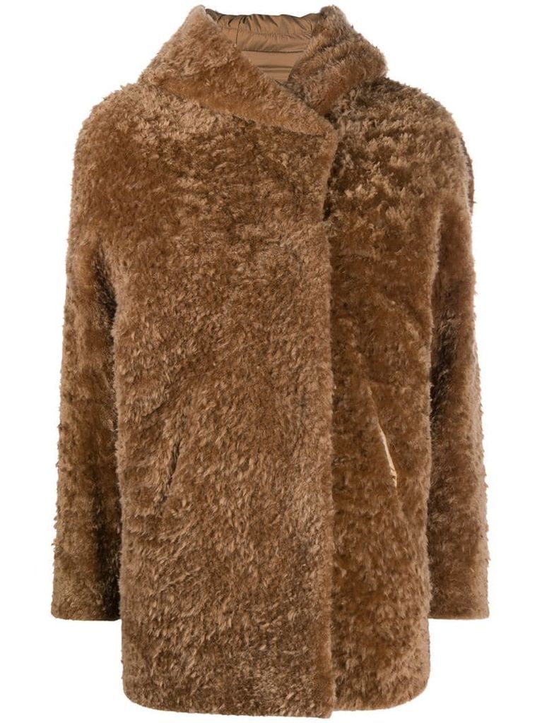 reversible fur coat