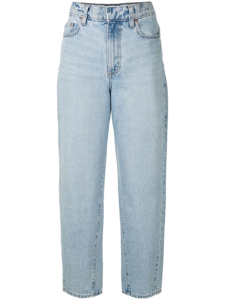 high rise Porter relaxed jeans