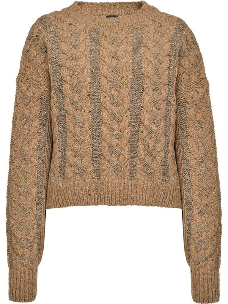 cable knit jumper