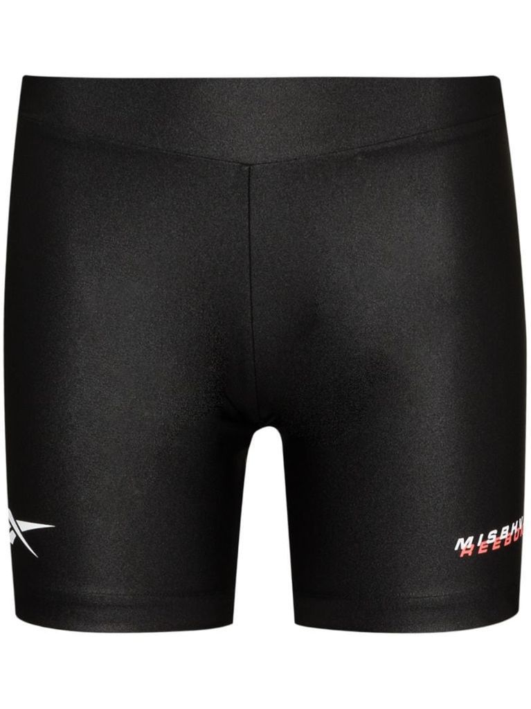 x Reebok logo detail cycling shorts