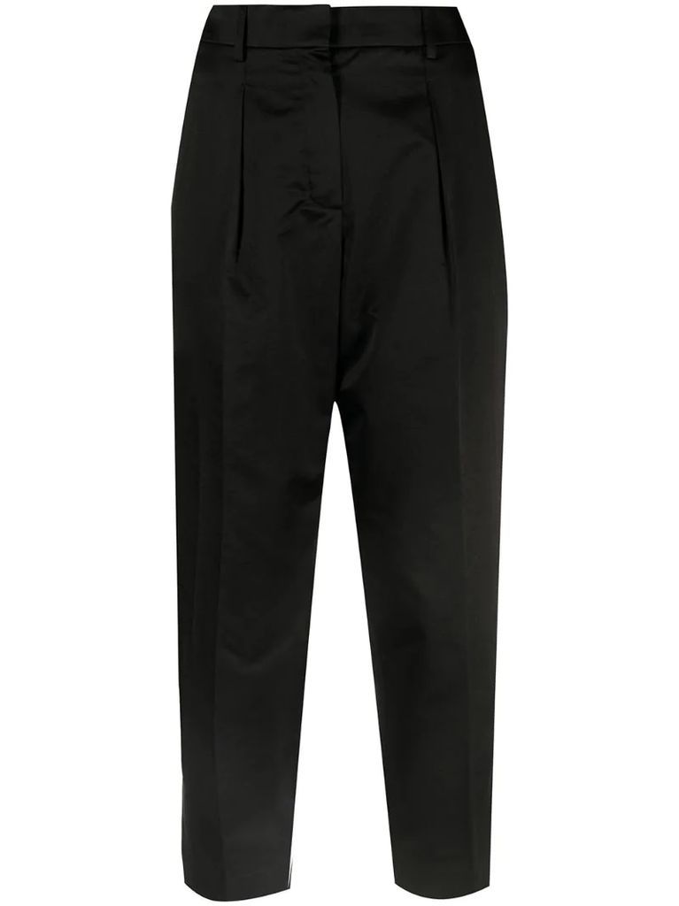 pre-owned cropped tailored trousers