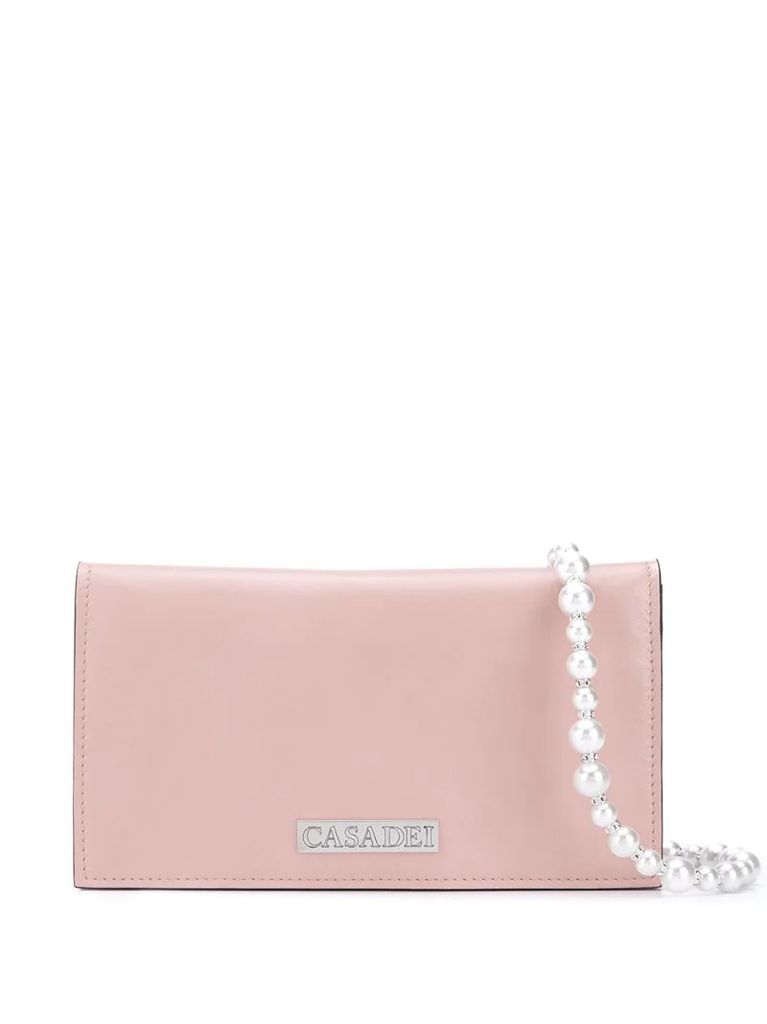 pearl strap shoulder bag