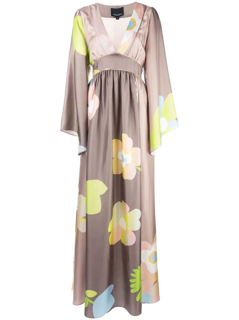 Yvonne floral kimono dress