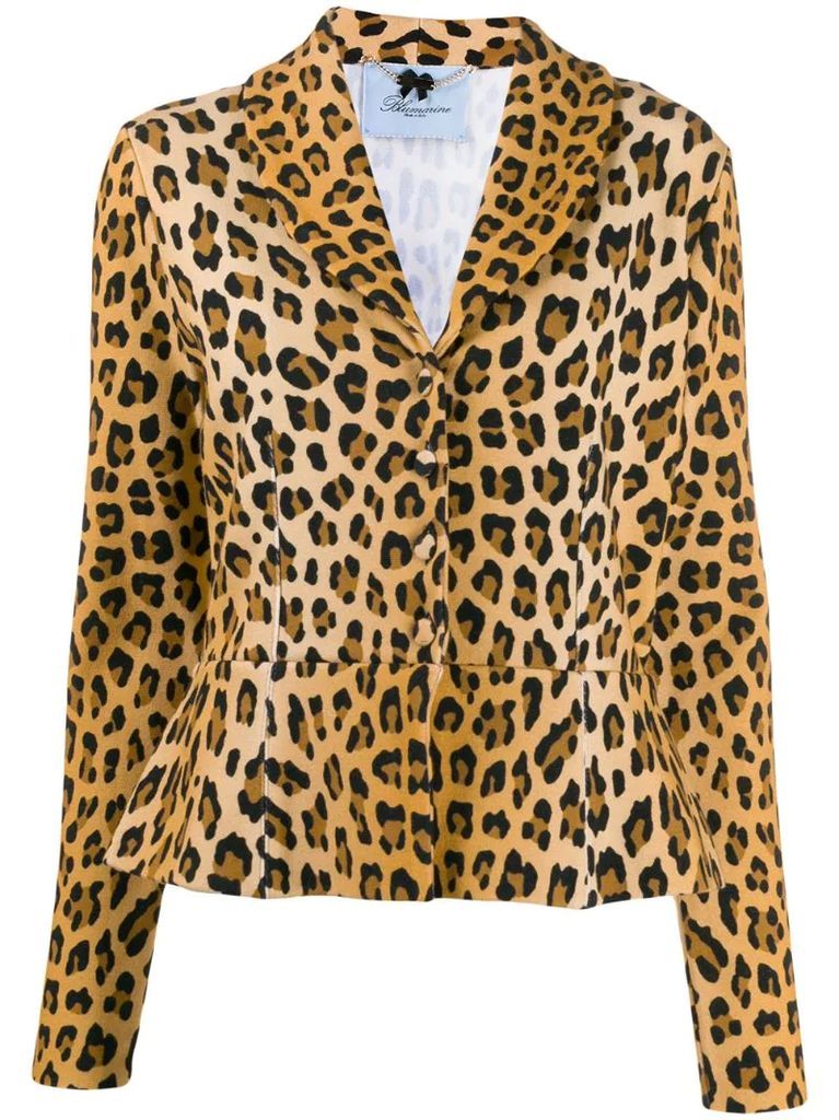 leopard-print jacket