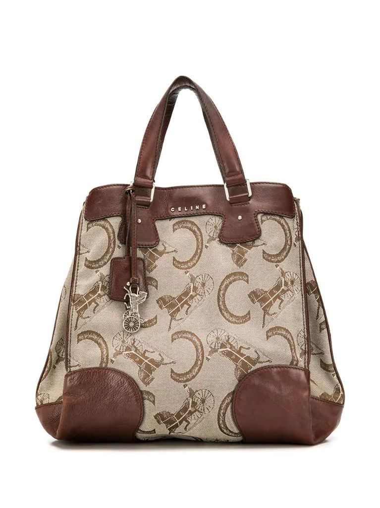 pre-owned horse carriage pattern tote