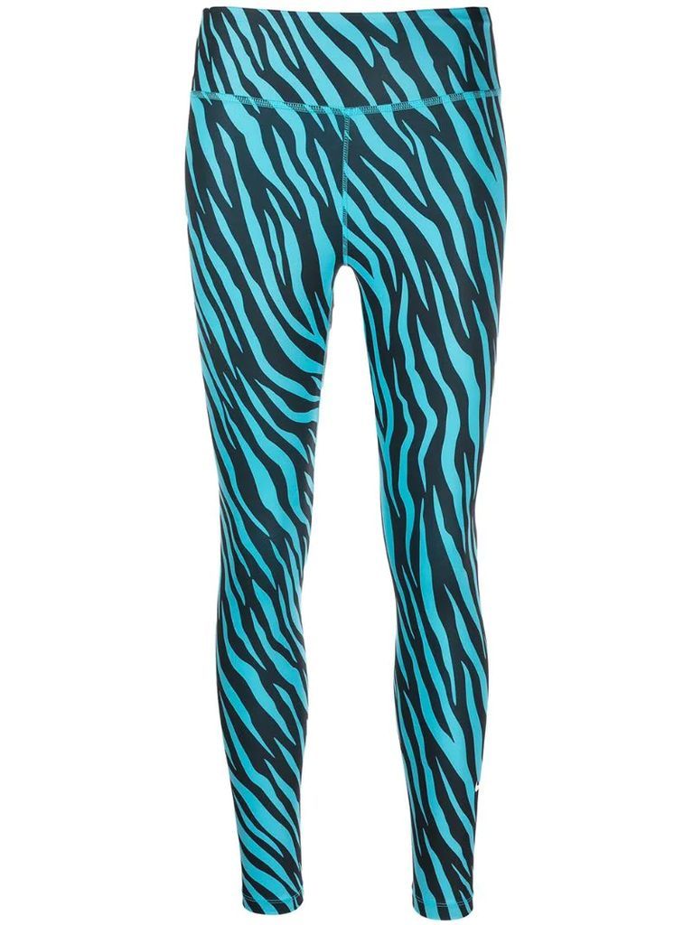 zebra-print leggings