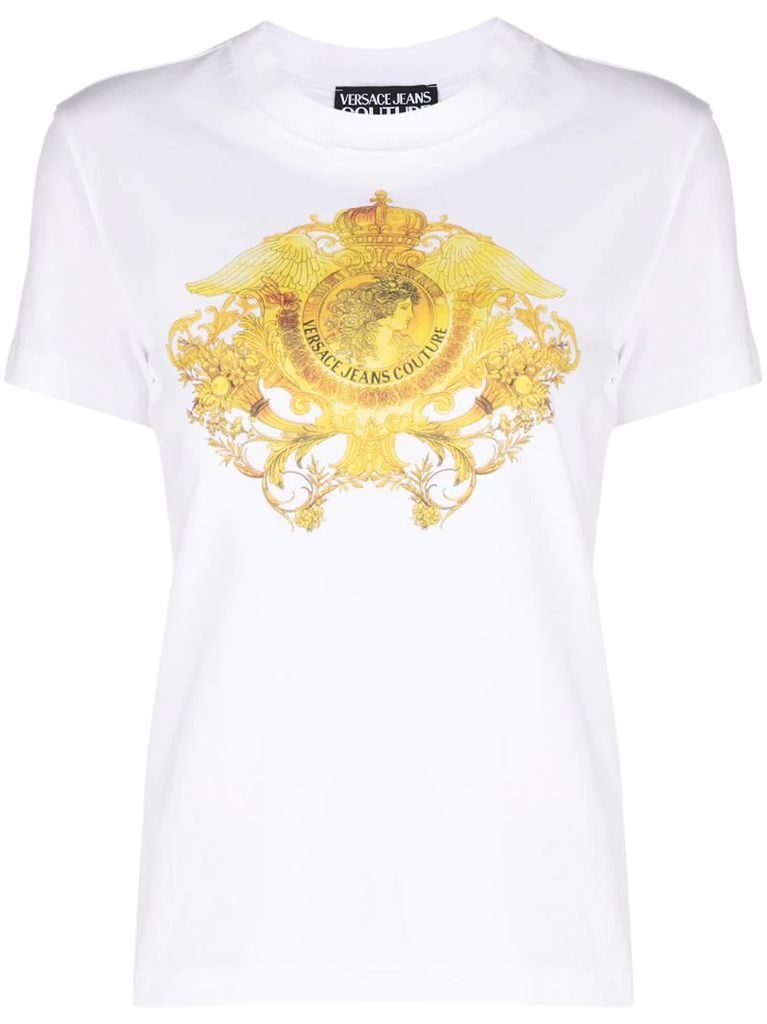 Rococo Crystal-motif T-shirt