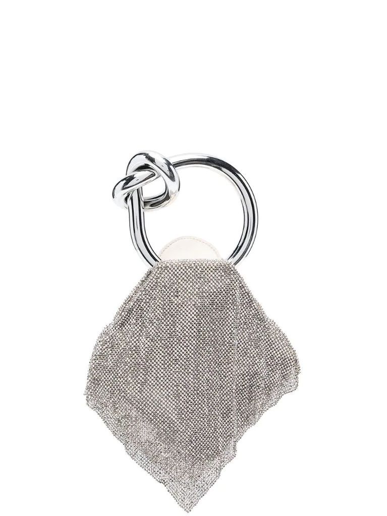 knot-detail top handle bag
