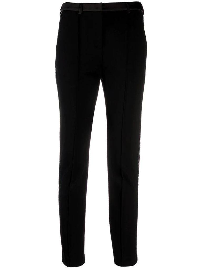 cropped tuxedo trousers