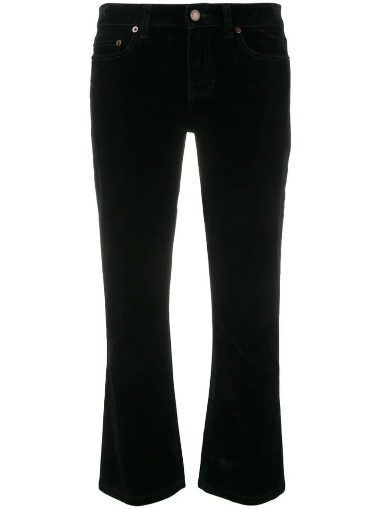cropped fitted jeans