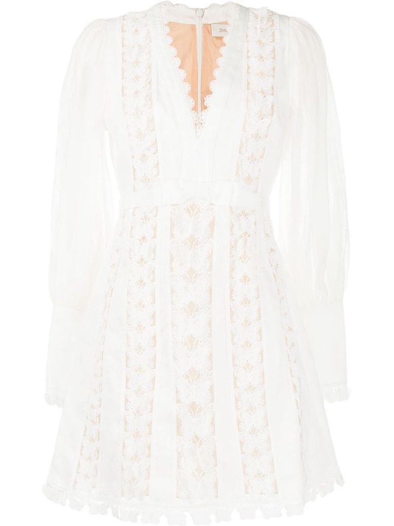 Super Eight embroidered dress