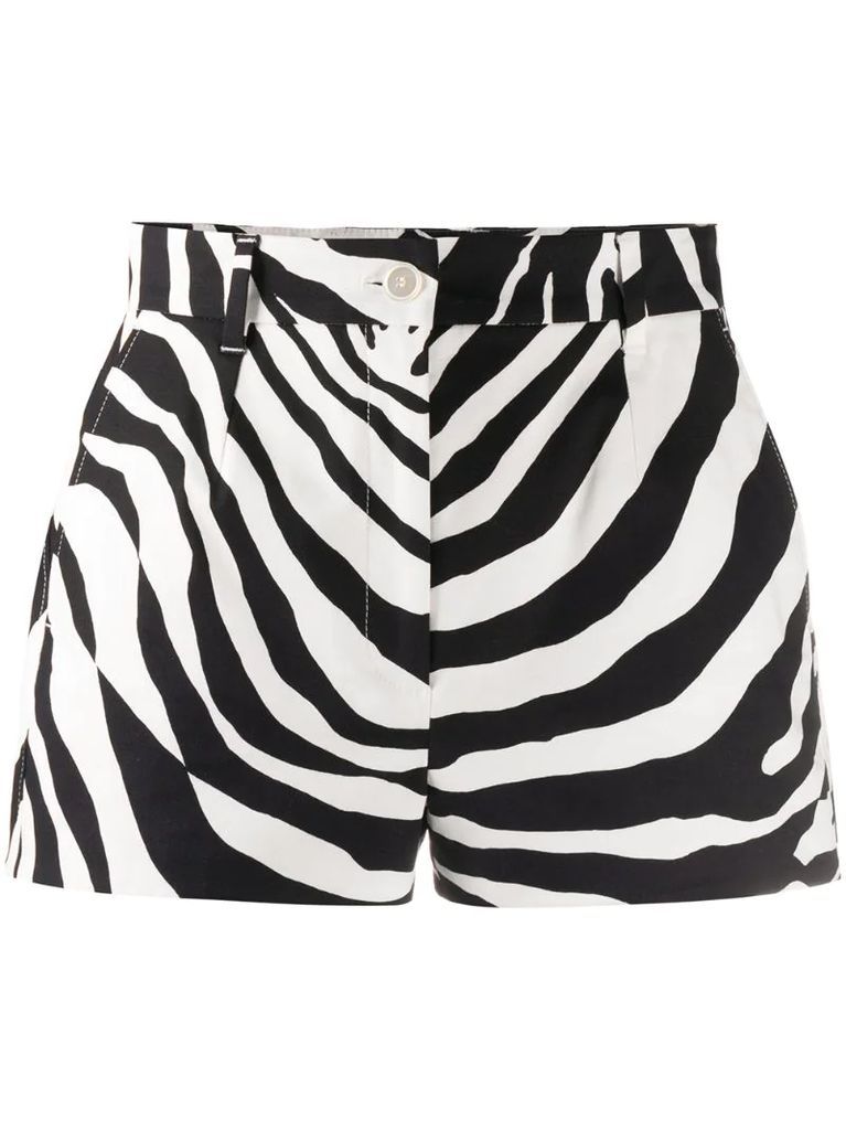zebra print shorts