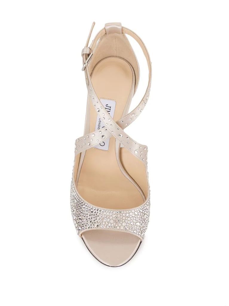 Emily 100mm crystal-embellished sandals