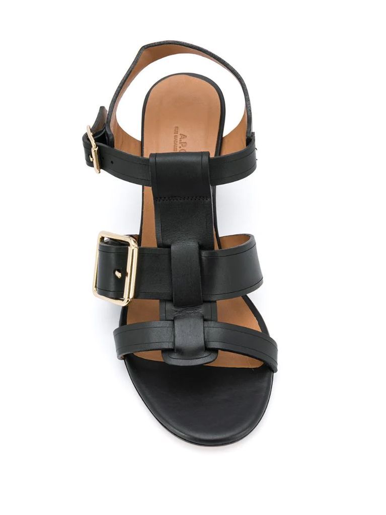 buckle-embellished sandals