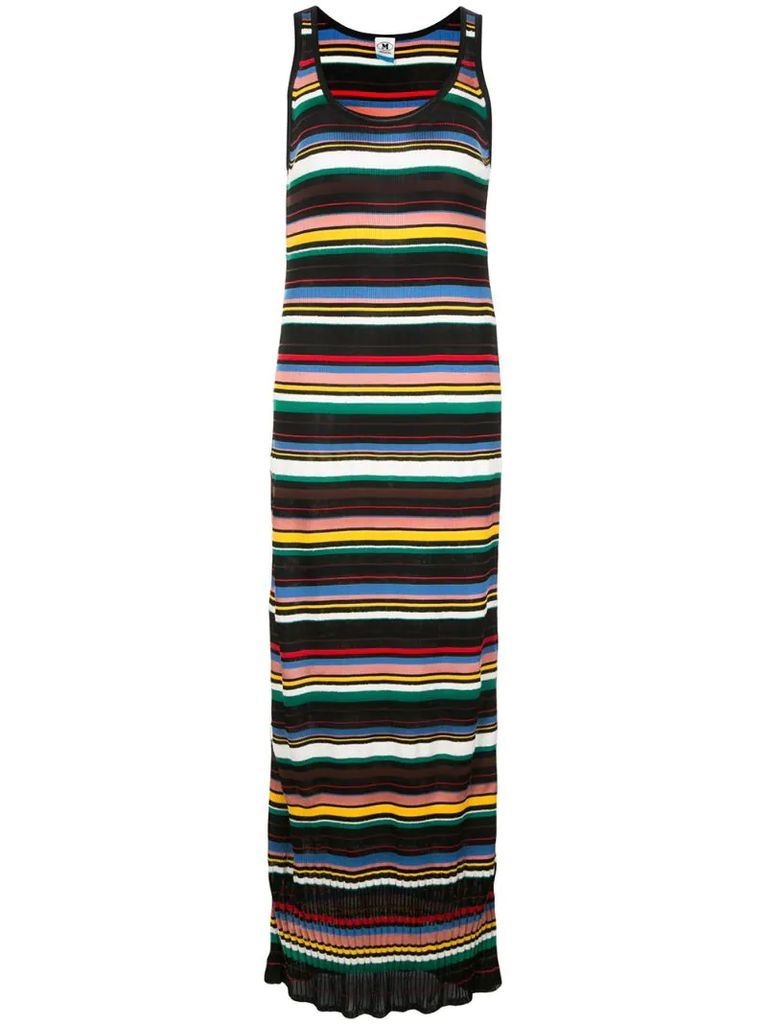 striped maxi dress