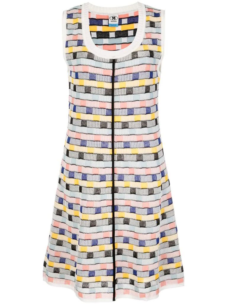 abstract pattern mini dress