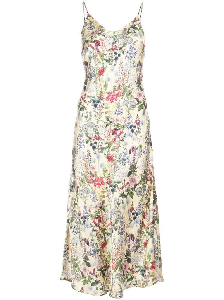 Lauren floral-print silk dress