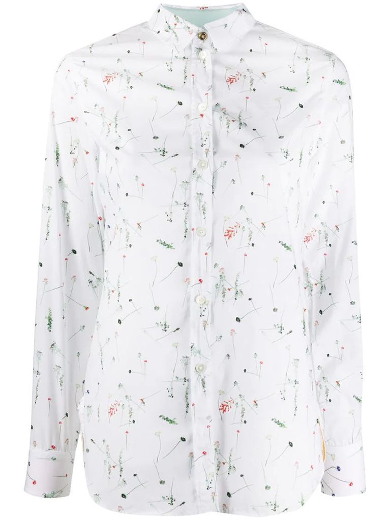 floral print long sleeve shirt