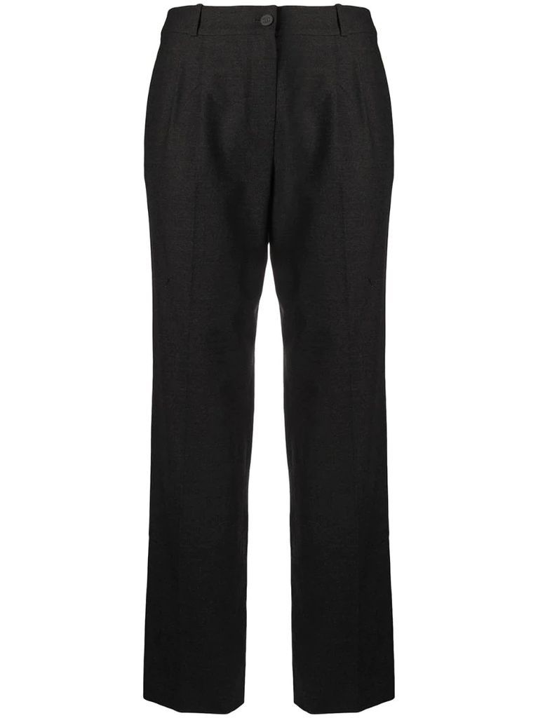 pleat detailing tailored trousers