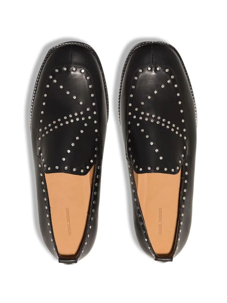 Faggie flat leather loafers