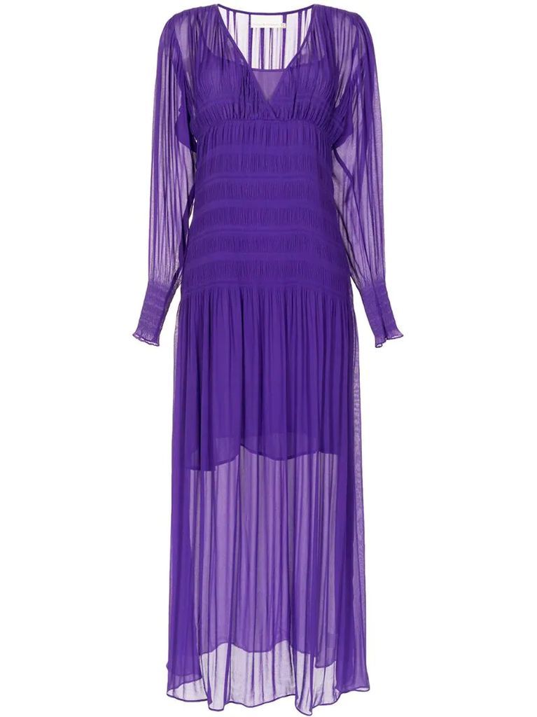 Evolution pleated gown