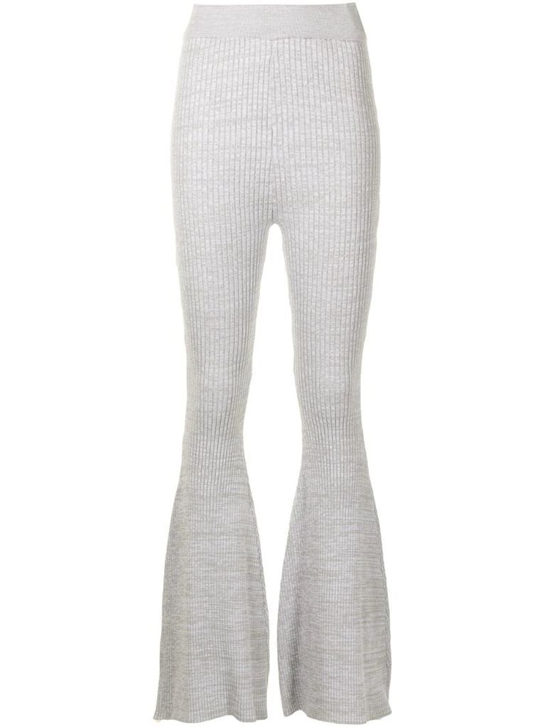 Gerrie flared knit trousers