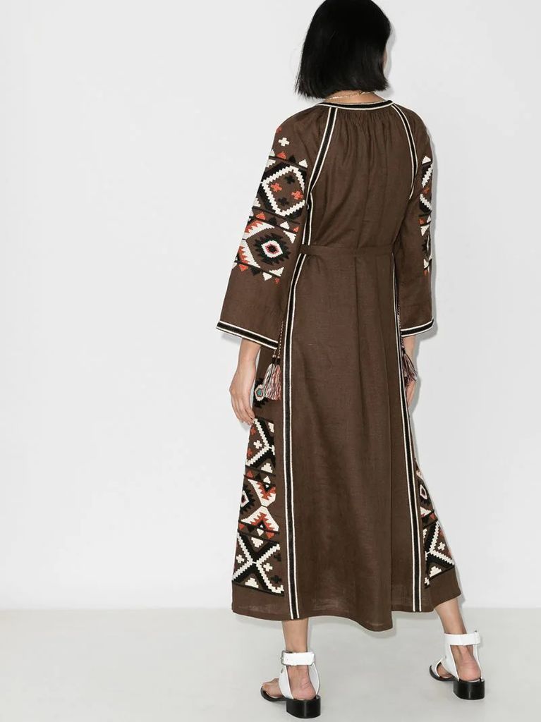 x Browns 50 embroidered midi dress