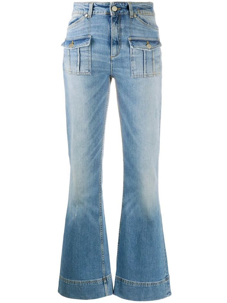 flap pocket jeans