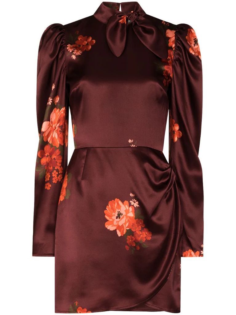 Livie floral-print silk dress