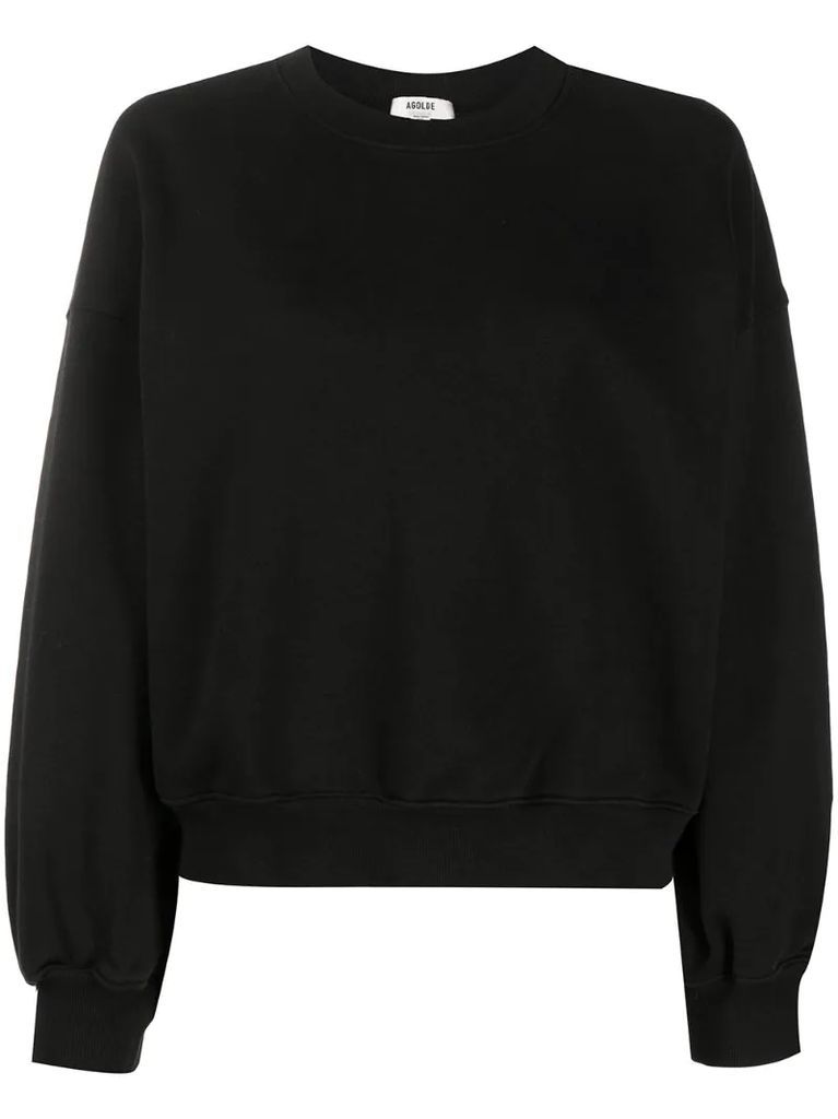 round neck cotton sweatshirt