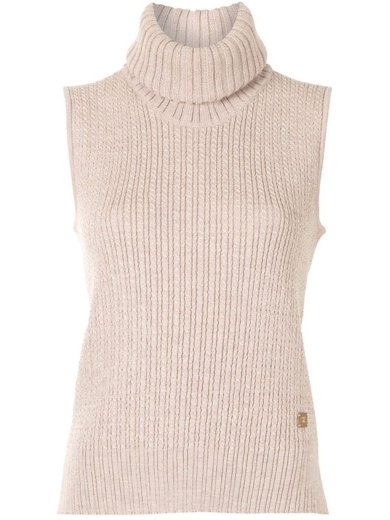 2001 roll neck knitted top