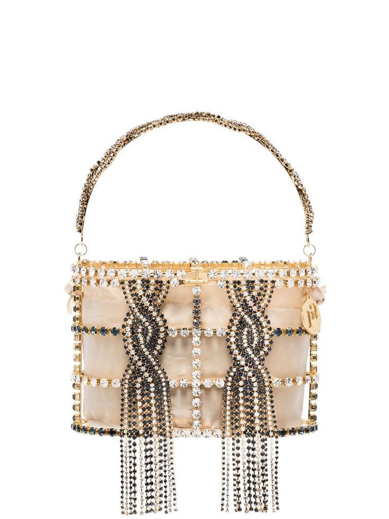 Holli Tresse crystal-embellished mini bag