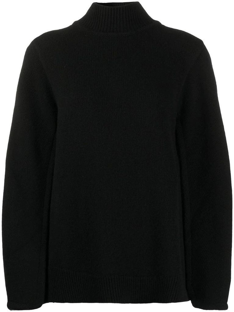 fine-knit cape-style jumper