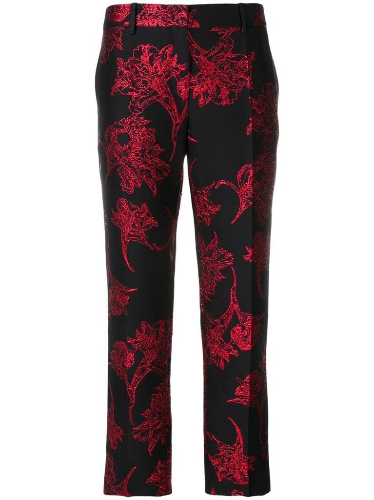 Parrot Tulip cropped trousers
