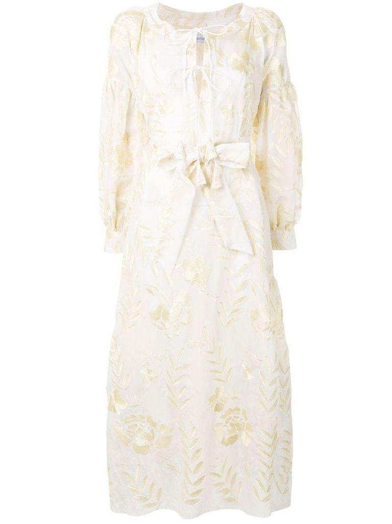 Alyssum floral embroidered dress