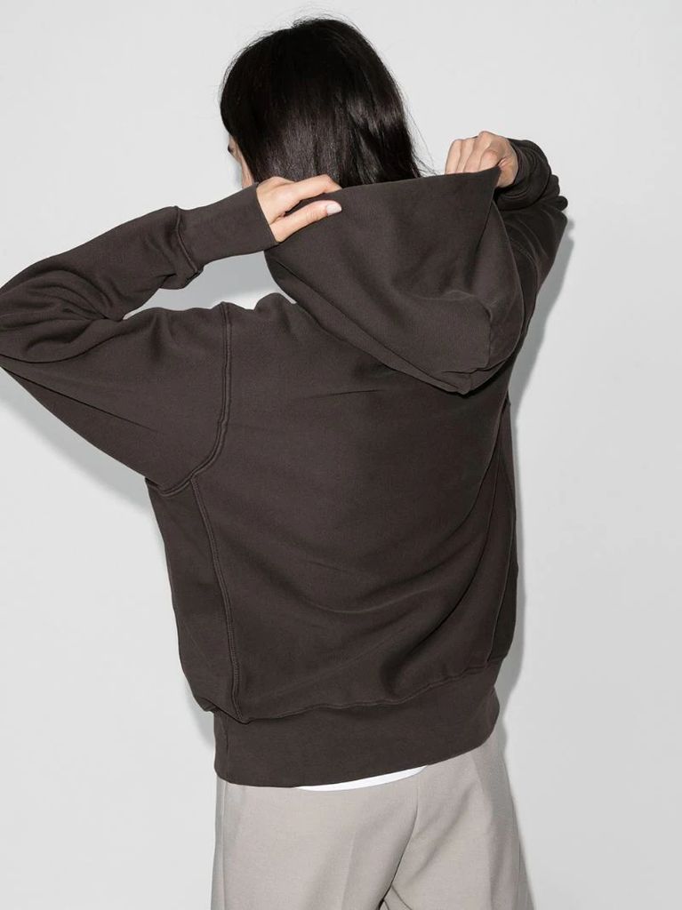 pouch-pocket long-sleeve hoodie