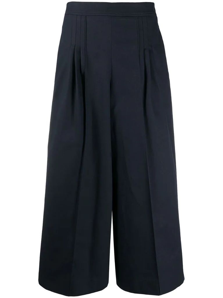 cropped culotte trousers