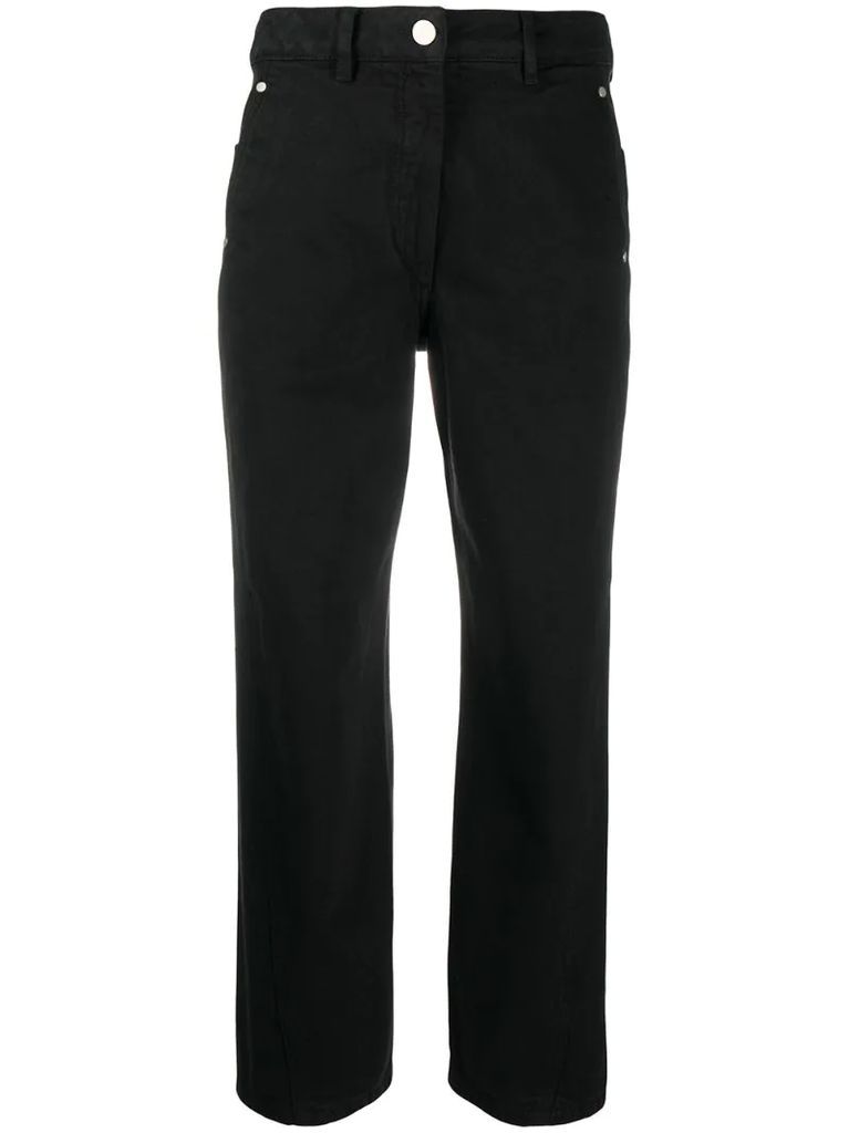 side button-pocket trousers