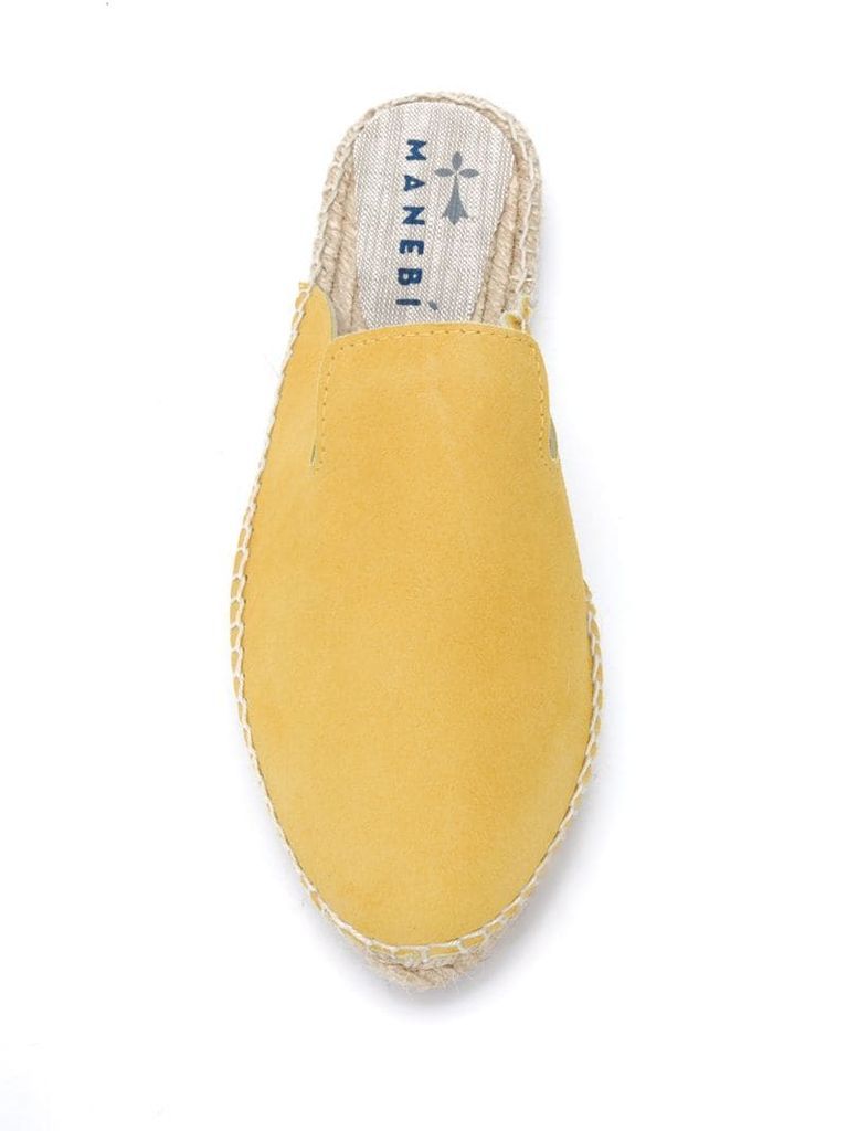 Hamptons backless espadrille loafers