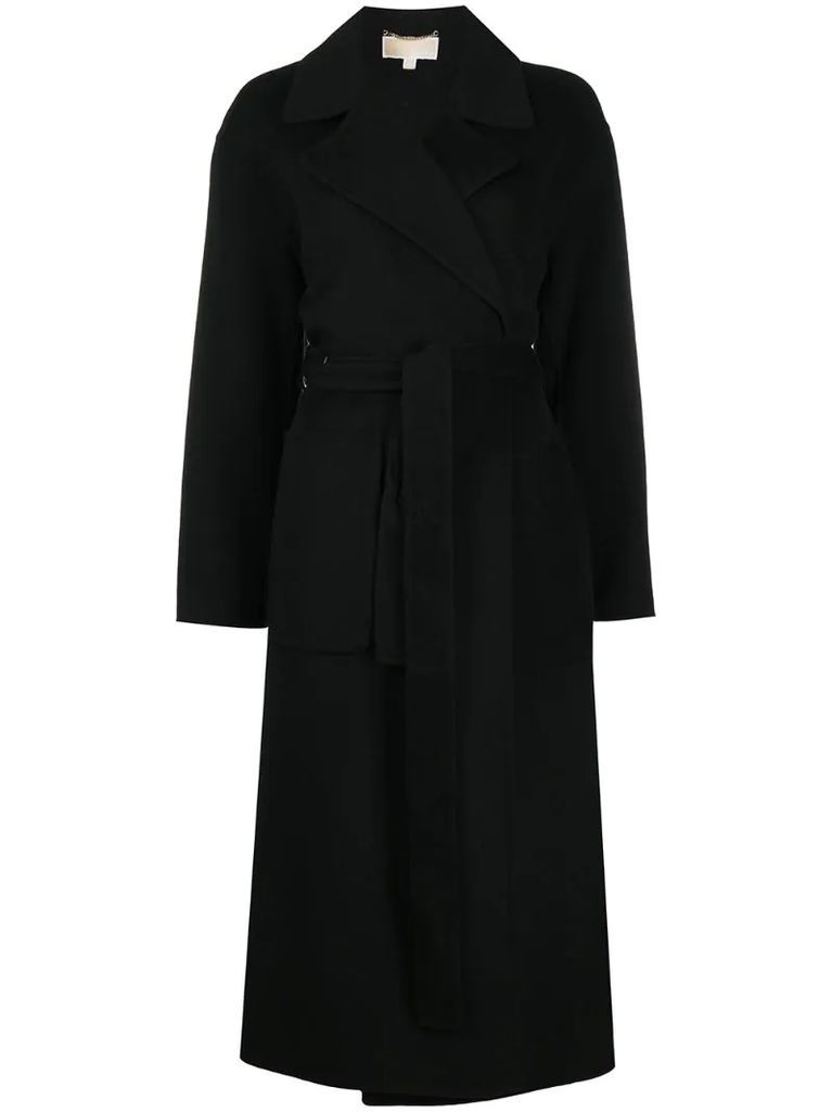 double-face wool robe coat