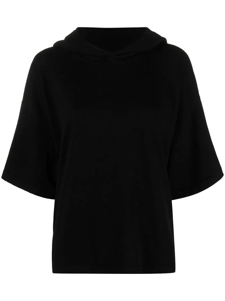 short-sleeve hooded T-shirt